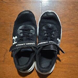 Under Armour Kids Black and White Sneakers